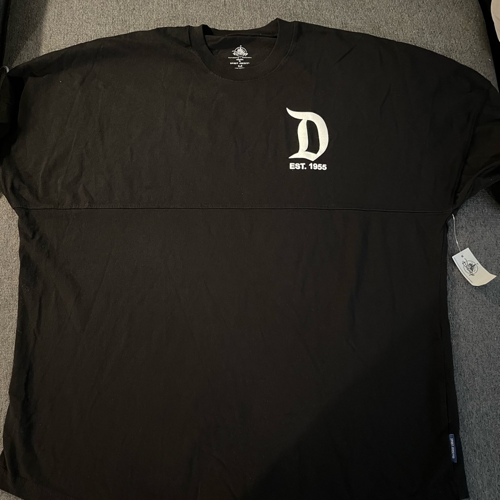 Essentials Black Long Sleeve Shirt with White Logo